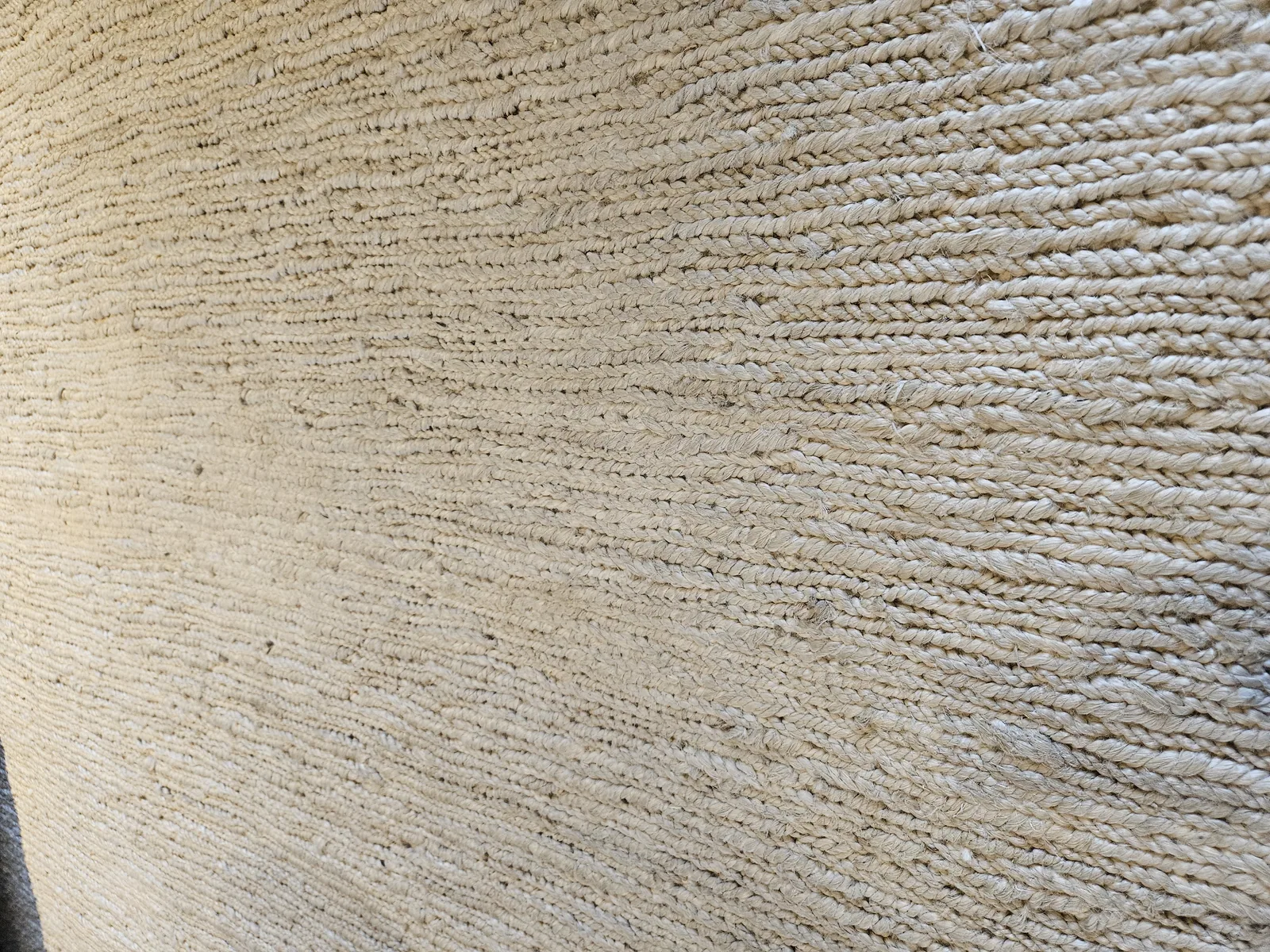 From a job in Boynton Beach: a rug laid out at the plant
